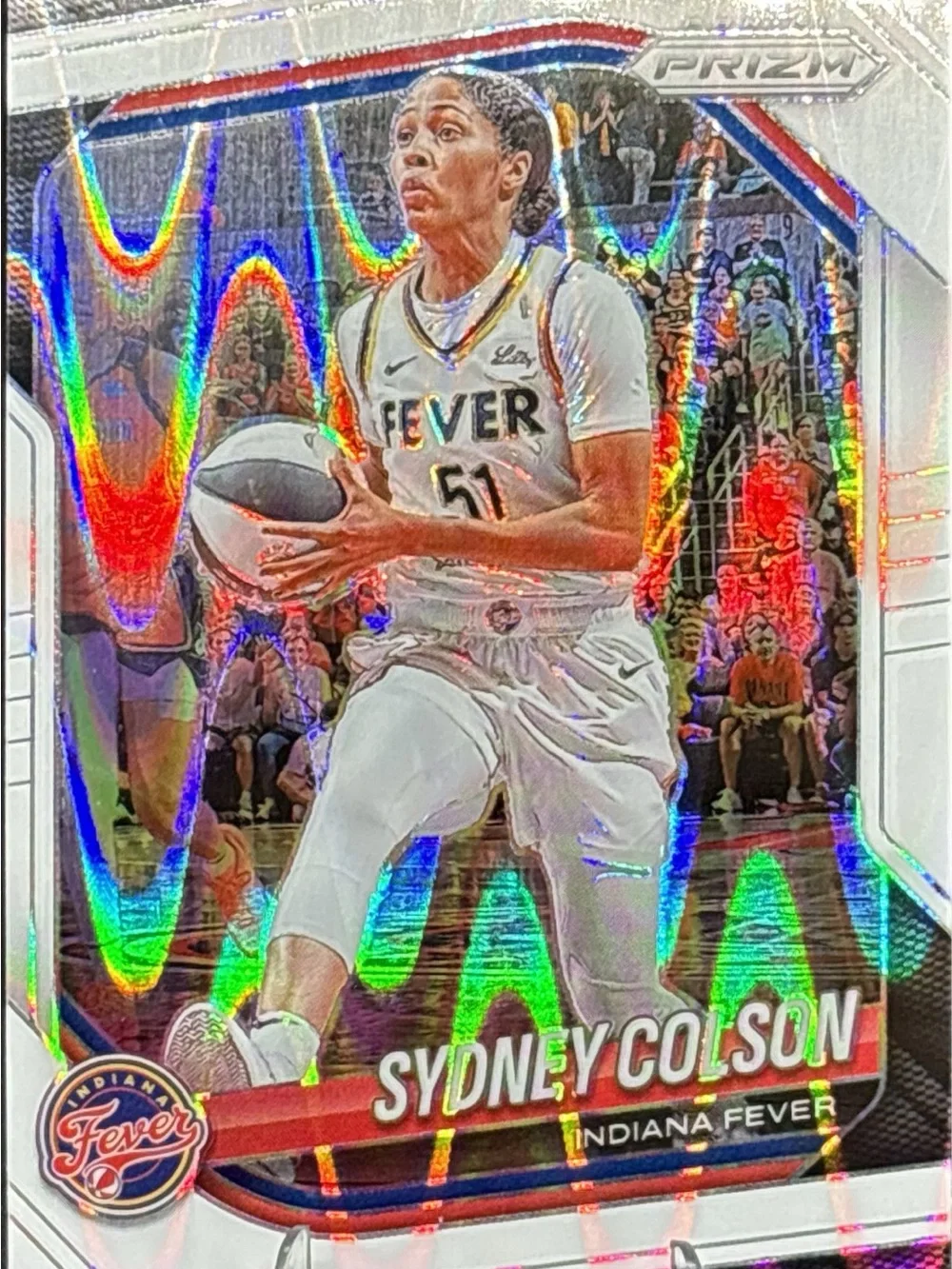 PaniniSydney Colson Indiana Fever Rainbow Prizm Basketball Card